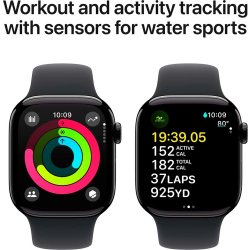 Apple Watch Series 10 GPS, 42mm, jet sort, S/M