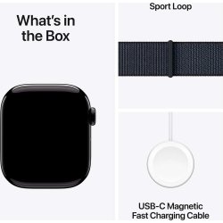 Apple Watch Series 10 GPS, 42mm, jet sort, loop