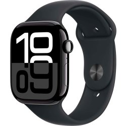 Apple Watch Series 10 GPS, 46mm, jet sort, M/L