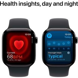Apple Watch Series 10 (GPS+4G) 42mm, jet sort, M/L