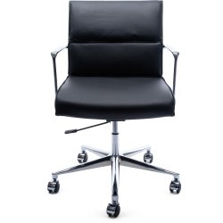 Elva konferencestol, sort/krom