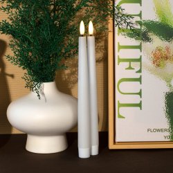 Fjord Denmark LED Kronelys, 2 stk., hvid