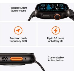 Apple Watch Ultra 2 (GPS+4G) 49mm, sort titan, M/L