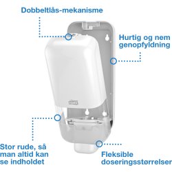 Tork S4 Dispenser, Hvid