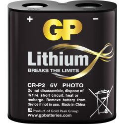 GP CR-P2 Lithiumbatteri, 1 stk