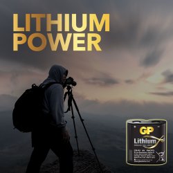 GP CR-P2 Lithiumbatteri, 1 stk