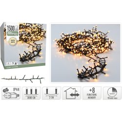 Cluster Lyskæde m/1500 Mikro LED, 30M, varm hvid