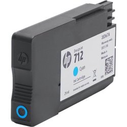 HP 712 blækpatron 29ml, Cyan