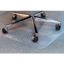 Lux stoleunderlag m/pigge, 120x150 cm, PVC