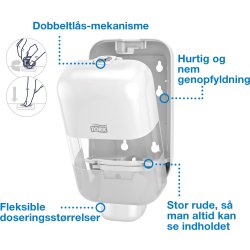 Tork S5 Mini Dispenser, hvid