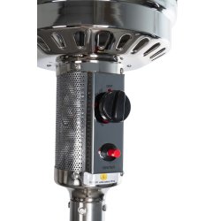 Terrassevarmer Lux, 221 cm, Sort
