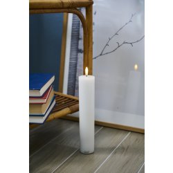 Sirius Sille LED-lampa, laddbar, Ø5/H25cm, Vit
