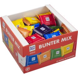 Ritter Sport Mini, 8 varianter, 84 stk.