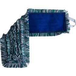 Moppe m/burrebånd, microfiber, 47 cm, 10 mopper
