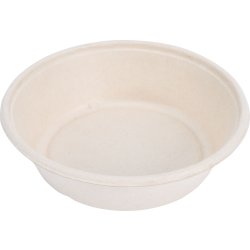 Skål, bagasse, natur, 950/1000ml, 50 stk.