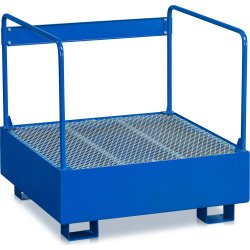 Miljøstativ 1 tønde, 220 l, blå