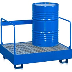 Miljøstativ 2 tønder, 240 l, blå