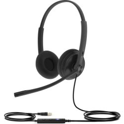 Yealink headset UH34 Dual Teams med sladd, svart