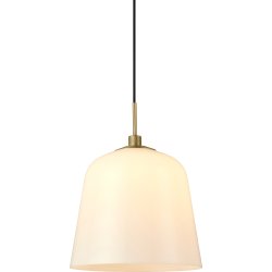 Room 49 pendel, Ø30 cm, Opal/mässing