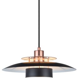 Sørup taklampa, Ø40 cm, svart/koppar