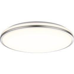 Fancy LED plafond, Ø33 cm, Sølv/hvid