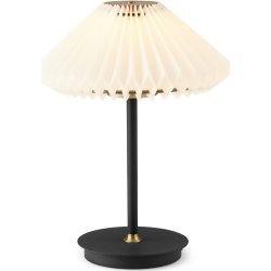 Paris batteridriven bordslampa, Ø22 cm, svart