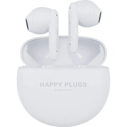 Happy Plugs Hörlurar, trådlösa, vita