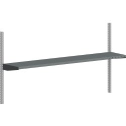 Pakkebords hylde til arbejdsbord, grå, 1800x360mm