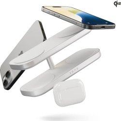 Zens Trådløs Oplader pro 4 Qi2, hvid