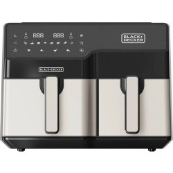 BLACK+DECKER Air Fryer Double 2500W, svart
