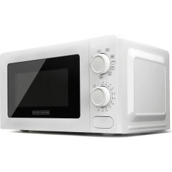 BLACK+DECKER Mikrovågsugn 700W Grill, vit