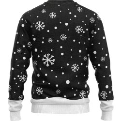 Julesweater "Rudolf", Sort, Str. 2XL