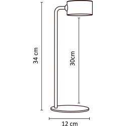 Unilux Sunset bordlampe, Sort