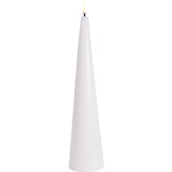 UYUNI LED-ljuskägla, nordisk vit, H.30 cm