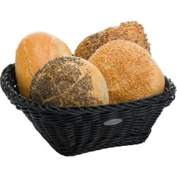 Westmark Saleen Brødkurv sort, 19x19x7,5 cm