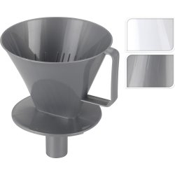 Kaffetratt 1x4, plast, ass. vit