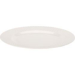Tallerken, melamin, hvid, 28 cm.