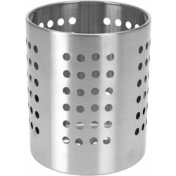 Bestickhållare, stål, Ø11 x H11 cm.
