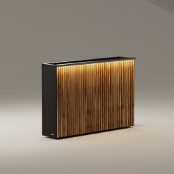 Herstera Blomlåda m/ljus, utomh., m/trä, 120x40x80