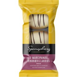 Spangsberg marcipanæg m/ hindbær/lakrid, 3 stk
