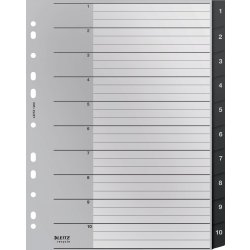 Leitz Återvinningsregister | A4 | PP | 1-10