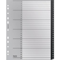 Leitz Återvinningsregister | A4 | PP | 1-31