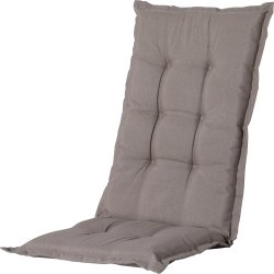 Panama Stolsdyna med hög rygg 123x50 cm, Gråbrun