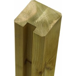 Plus Omlimet Profilstolpe 1 spor, natur, 9x9x268cm
