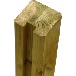 Plus Omlimet Profilstolpe 1 spor, natur, 9x9x188cm