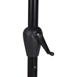 Felix parasol m/krank, tilt, solar LED, Ø3m, sort