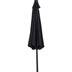 Felix parasol m/krank, tilt, solar LED, Ø3m, sort