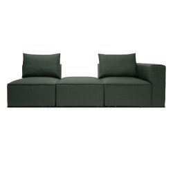 Fondi modulsofa, 3 moduler, grøn