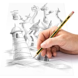 Staedtler Noris 122 Blyant m. viskelæder