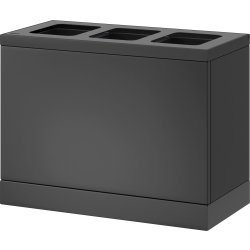 Bica Basic 830 Avfallsbehållare, 3x10 L, Antracit